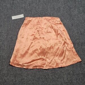 Kirious Los Angeles Mini Skirt Womens XS Orange Asymmetrical‎ Hem Party Clubwear